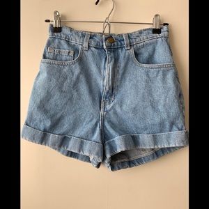 American Apparel Denim Shorts